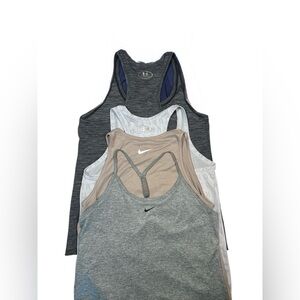 Nike & Under Armour Women’s Athletic Tank Top Bundle Size M – Dri-Fit HeatGear